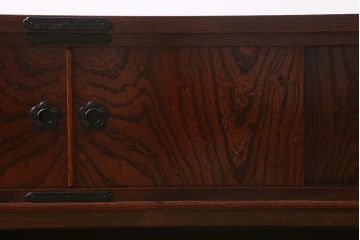 中古　リメイク家具　岩谷堂箪笥　高級感あふれる和の雰囲気を演出するローボード(収納棚、戸棚、テレビボード)(R-039817)