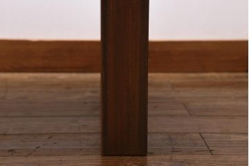 ビンテージ家具　和製ビンテージ　総ケヤキ・天板一枚板　滑らかな木肌が魅力のセンターテーブル(座卓、ローテーブル)(R-039818)