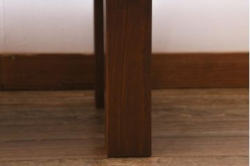 ビンテージ家具　和製ビンテージ　総ケヤキ・天板一枚板　滑らかな木肌が魅力のセンターテーブル(座卓、ローテーブル)(R-039819)