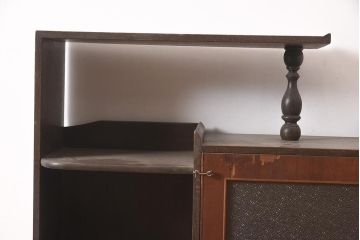 アンティーク家具　引き出し付き　レトロモダンな本箱(収納棚、キャビネット)(R-039820)