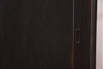 アンティーク家具　明治期　ヒノキ材・杉材　渋さが魅力的な収納箪笥(サイドボード、水屋箪笥、戸棚、キャビネット、テレビ台、収納棚)(R-039828)