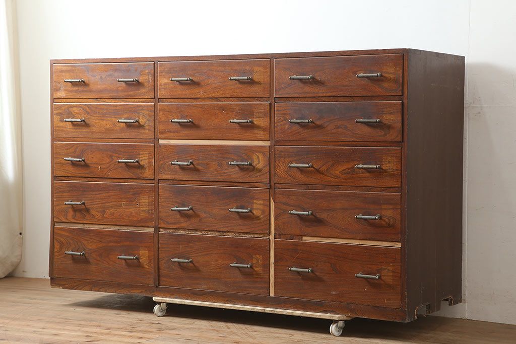 レトロチェスト　アンティーク家具 HAGiHARA チェスト 木製 おしゃれ レトロ 完成品 4段 42