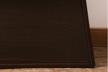 アンティーク雑貨　昭和期　古い木の味わいが魅力的な踏み台(ステップ)(R-039843)