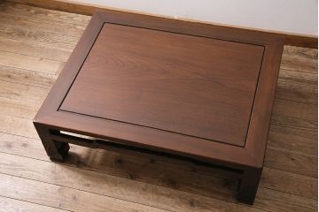アンティーク家具　和製アンティーク　大正昭和初期　古いものならではの風合いが趣溢れる座卓(ローテーブル)(R-039846)