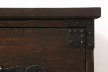 アンティーク家具　総桐材　古箪笥リメイク　フラップダウン式扉のテレビ台(テレビボード、リビングボード、時代箪笥、桐箪笥、桐たんす)(R-039852)