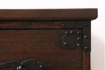 アンティーク家具　総桐材　古箪笥リメイク　フラップダウン式扉のテレビ台(テレビボード、リビングボード、時代箪笥、桐箪笥、桐たんす)(R-039853)