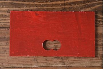アンティーク雑貨　ペイント家具　ポップなカラーがおしゃれなレトロな踏み台(ステップ、飾り台、花台)(R-039874)