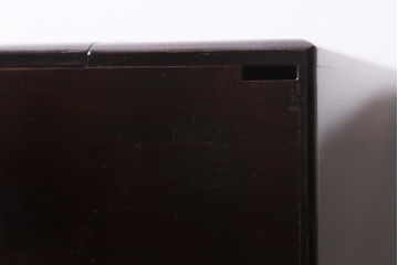 アンティーク雑貨　和製アンティーク　昭和初期　独特の杢目が存在感のある裁縫箱(ソーイングボックス、小引き出し)(R-039879)