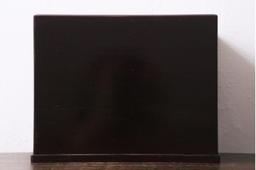 アンティーク雑貨　和製アンティーク　昭和初期　独特の杢目が存在感のある裁縫箱(ソーイングボックス、小引き出し)(R-039879)