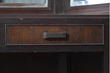 和製ヴィンテージ　昭和中期　アールデコデザインの三面鏡ドレッサー　(R-039881)