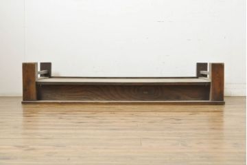 アンティーク家具　明治大正期　総ケヤキ材　大振りなサイズのシンプルな置き床(飾り台、棚)(R-039893)