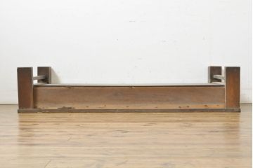アンティーク家具　明治大正期　総ケヤキ材　大振りなサイズのシンプルな置き床(飾り台、棚)(R-039893)