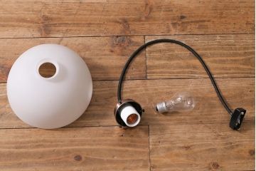 レトロ照明　和みの空間にぴったりなドーム型シェードのペンダントライト(天井照明、吊り下げ照明)(R-039902)