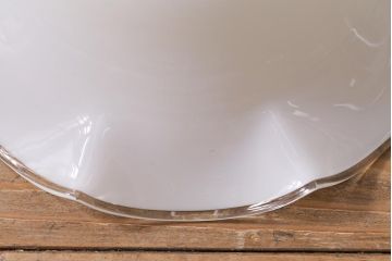 イギリスヴィンテージ照明　上品なフリルシェードのペンダントライト(ランプシェード、天井照明、吊り下げ照明、ビンテージ)(R-039905)