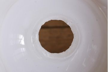 イギリスヴィンテージ照明　上品なフリルシェードのペンダントライト(ランプシェード、天井照明、吊り下げ照明、ビンテージ)(R-039906)