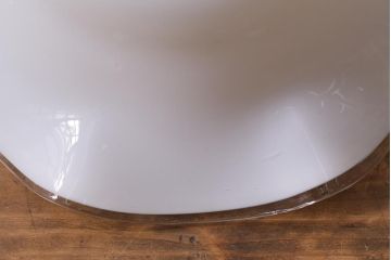 イギリスヴィンテージ照明　上品なフリルシェードのペンダントライト(ランプシェード、天井照明、吊り下げ照明、ビンテージ)(R-039906)
