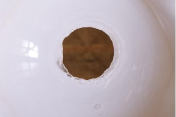 イギリスヴィンテージ照明　上品なフリルシェードのペンダントライト(ランプシェード、天井照明、吊り下げ照明、ビンテージ)(R-039907)
