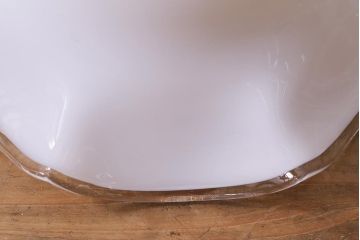 イギリスヴィンテージ照明　上品なフリルシェードのペンダントライト(ランプシェード、天井照明、吊り下げ照明、ビンテージ)(R-039907)