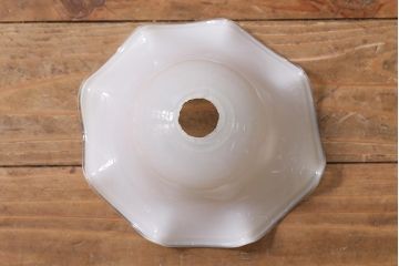 イギリスヴィンテージ照明　上品なフリルシェードのペンダントライト(ランプシェード、天井照明、ビンテージ、吊り下げ照明)(R-039915)