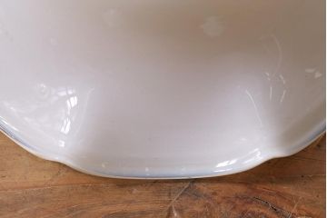 イギリスヴィンテージ照明　上品なフリルシェードのペンダントライト(ランプシェード、天井照明、ビンテージ、吊り下げ照明)(R-039915)