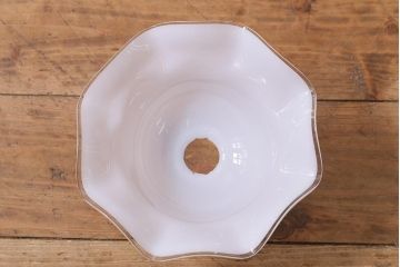 ヴィンテージ照明　イギリスビンテージ　上品なフリルシェードのペンダントライト(ランプシェード、天井照明、吊り下げ照明)(R-039919)