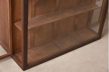 アンティーク家具　和製アンティーク　昭和初期　レトロな空間作りにおすすめなカウンターガラスケース(陳列棚、ショーケース)(R-039925)