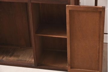 アンティーク家具　和製アンティーク　昭和初期　レトロな空間作りにおすすめなカウンターガラスケース(陳列棚、ショーケース)(R-039925)