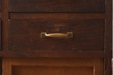 アンティーク家具　和製アンティーク　昭和初期　レトロな空間作りにおすすめなカウンターガラスケース(陳列棚、ショーケース)(R-039925)