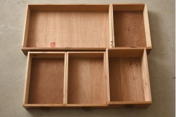 アンティーク家具　和製アンティーク　昭和中期　ブナ材　ノスタルジックな雰囲気漂う片袖デスク(片袖机、在宅ワーク、在宅用ワークデスク)(R-039928)