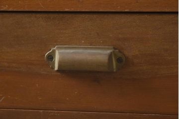 アンティーク家具　和製アンティーク　昭和中期　ブナ材　ノスタルジックな雰囲気漂う片袖デスク(片袖机、在宅ワーク、在宅用ワークデスク)(R-039928)