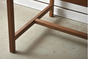 アンティーク家具　和製アンティーク　昭和中期　ブナ材　ノスタルジックな雰囲気漂う片袖デスク(片袖机、在宅ワーク、在宅用ワークデスク)(R-039928)