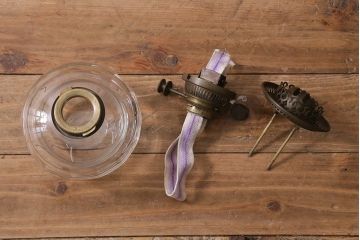 ヴィンテージ雑貨　イギリスビンテージ　8分芯　HINKS　1950年　メンズライクにおすすめな銅金具の吊り下げ式オイルランプ(ランタン、ハンギングランプ)(R-039930)