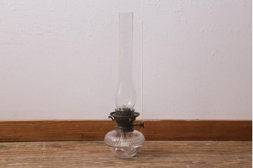 ヴィンテージ雑貨　イギリスビンテージ　8分芯　HINKS　1950年　フレンチシャビーに合う吊り下げ式オイルランプ(ランタン、ハンギングランプ)(R-039931)