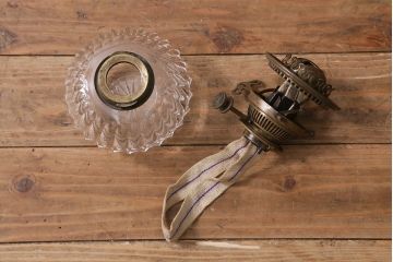 ヴィンテージ雑貨　イギリスビンテージ　8分芯　HINKS　1950年　メンズライクにおすすめな銅金具の吊り下げ式オイルランプ(ランタン、ハンギングランプ)(R-039932)