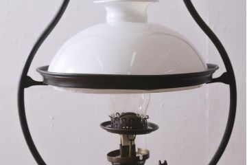 ヴィンテージ雑貨　イギリスビンテージ　8分芯　HINKS　1950年　メンズライクにおすすめな吊り下げ式オイルランプ(ランタン、ハンギングランプ)(R-039933)