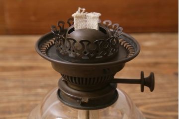 ヴィンテージ雑貨　イギリスビンテージ　8分芯　HINKS　1950年　メンズライクにおすすめな吊り下げ式オイルランプ(ランタン、ハンギングランプ)(R-039933)