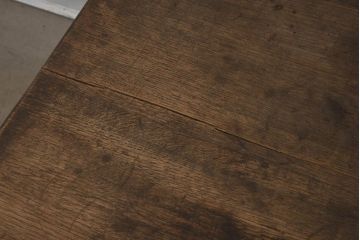 アンティーク家具　昭和初期　ナラ材　使い込まれた木の風合いが魅力の文机(両袖机、座机、ローテーブル)(R-039937)