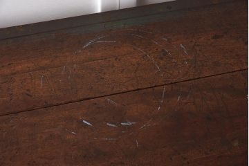 ヴィンテージ家具　アイアンフレーム　ジャンクな雰囲気が魅力の作業台(鉄脚テーブル、ビンテージ)(R-039938)