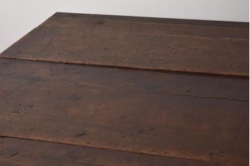 ヴィンテージ家具　アイアンフレーム　ジャンクな雰囲気が魅力の作業台(鉄脚テーブル、ビンテージ)(R-039939)