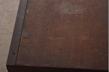 ヴィンテージ家具　アイアンフレーム　ジャンクな雰囲気が魅力の作業台(鉄脚テーブル、ビンテージ)(R-039939)