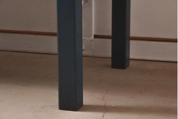 ヴィンテージ家具　アイアンフレーム　ジャンクな雰囲気が魅力の作業台(鉄脚テーブル、ビンテージ)(R-039939)