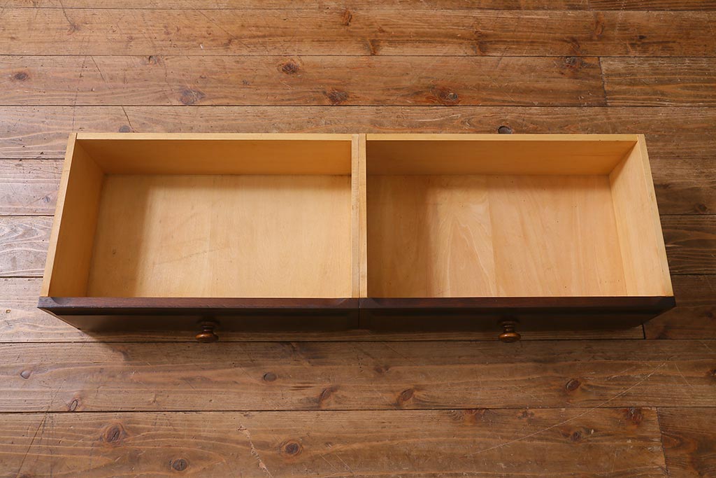 中古　北海道民芸家具　#115　落ち着きのある佇まいが魅力のブックケース(本箱、収納棚、戸棚)(R-039944)