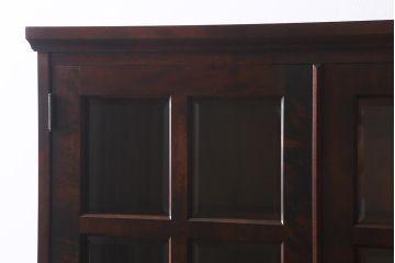 中古　北海道民芸家具　#115　落ち着きのある佇まいが魅力のブックケース(本箱、収納棚、戸棚)(R-039944)