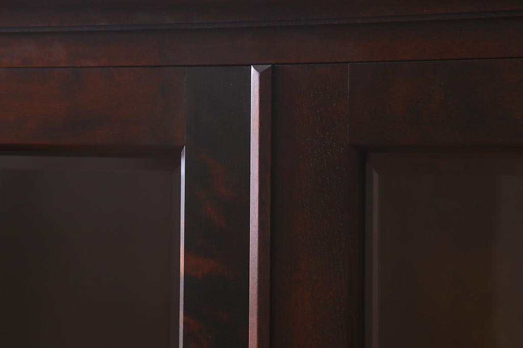 中古　北海道民芸家具　#115　落ち着きのある佇まいが魅力のブックケース(本箱、収納棚、戸棚)(R-039944)