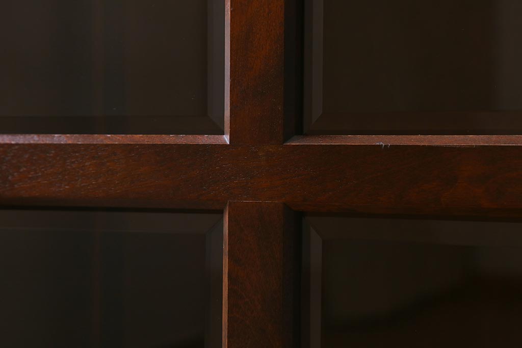 中古　北海道民芸家具　#115　落ち着きのある佇まいが魅力のブックケース(本箱、収納棚、戸棚)(R-039944)