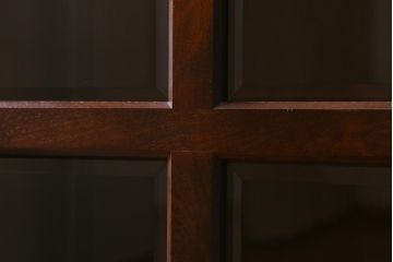 中古　北海道民芸家具　#115　落ち着きのある佇まいが魅力のブックケース(本箱、収納棚、戸棚)(R-039944)