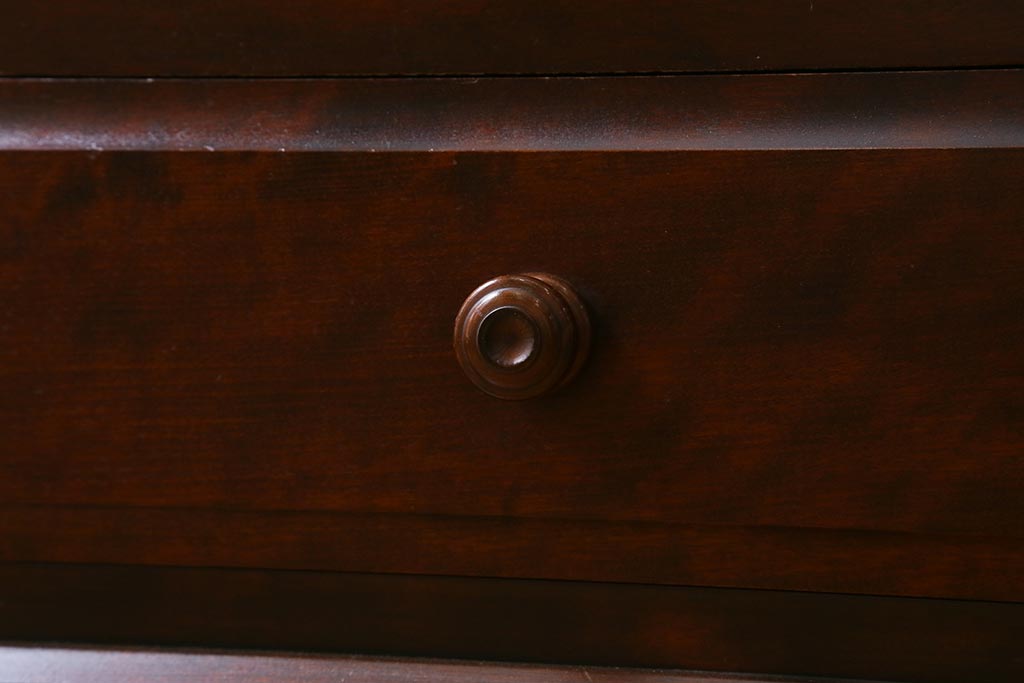 中古　北海道民芸家具　#115　落ち着きのある佇まいが魅力のブックケース(本箱、収納棚、戸棚)(R-039944)