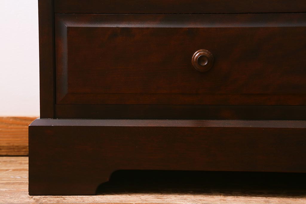 中古　北海道民芸家具　#115　落ち着きのある佇まいが魅力のブックケース(本箱、収納棚、戸棚)(R-039944)