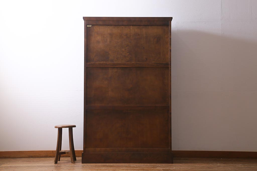 中古　北海道民芸家具　#115　落ち着きのある佇まいが魅力のブックケース(本箱、収納棚、戸棚)(R-039944)