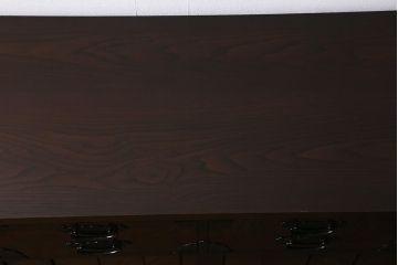 中古　筑後民芸家具　天板リメイク・厚い栗材　重厚感のある佇まいが魅力のサイドボード(収納棚、食器棚、テレビボード)(R-039947)